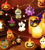 Spooky Halloween LED String Lights – Must-Have Pumpkin & Ghost Decor for 2025 Halloween 🎃✨