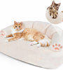 Snifii Cat Couch Bed – Indoor Fluffy Sofa for Small Dogs & Cats up to 25lbs with Scratcher Armrest & Water-Resistant Lining
