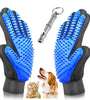 Snifii Pet Grooming Glove – Gentle Deshedding Brush Mitt with Training Whistle