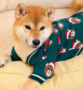 Snifii Festive Red Dog Sweater for New Year Celebrations