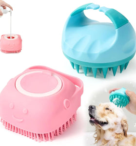 Snifii 2-Pack Dog Bath & Massage Brush – Soft Silicone Grooming Scrubber for Cats & Dogs (Short & Long Hair)