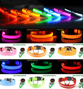 Snifii LED Light-Up Dog Collar – Waterproof, Adjustable & Reflective for Pets