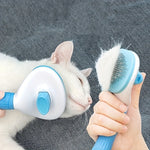 1pc One-Click Cat & Dog Hair Removal Comb with Floating Needle for Easy Pet Grooming