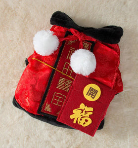 New Year Festive Snifii Pet Clothes for Small Dogs and Cats