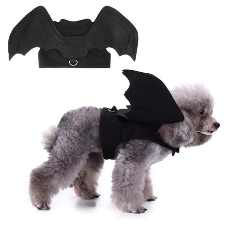 Snifii RYPET Dog Halloween Costume - Halloween Bat Wings Pet Costumes for Dogs Cats Halloween Party Large