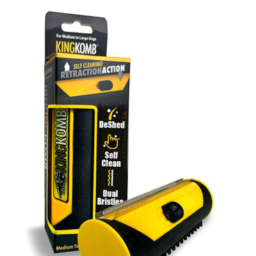 Snifii Self-Cleaning Pet Grooming Brush – Multi-Use Deshedding Tool for Dogs, Cats & Horses