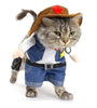 Snifii Cowboy Dog Costume with Hat – Pet Halloween Outfit for Small Dogs and Cats (S)