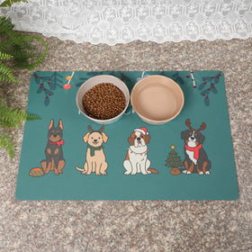 Casaido Dog & Cat Bowl Mat by Snifii – Non-Slip Super Absorbent Food & Water Mat, 15.7x23.6 inches