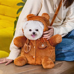 Cozy Bear Pet Carrier – Windproof & Warm for Autumn Adventures!