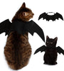 Bat Wings Costume, Small, Black Felt, for Dogs & Cats, Halloween Pet Apparel