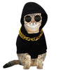 Snifii 3PCS Dog Hoodie & Cat Costume with Gold Dog Sunglasses