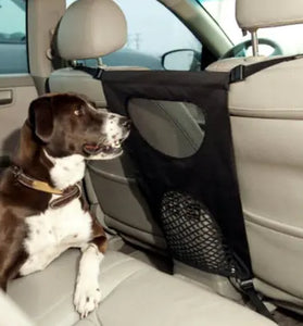 snifii Auto Pet Safety Barrier - Rear Seat Guard for Dogs