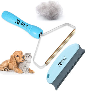 Snifii RL7 Pet Hair Remover Tool with Cashmere Comb Cleaner – Multi-Fabric Dog & Cat Hair Remover for Clothes, Carpet, Furniture & More