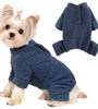 Snifii Dog Sweaters for Small Dogs Winter Small Dog Sweater Jumpsuits Fleece Warm Dog Clothes Dog Pajamas Pet Clothing Puppy Sweater Onesies for Christmas Halloween Thanksgiving (XX-Small Blue)