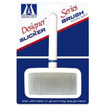 Snifii Designer Series Soft Slicker Pet Grooming Brush – Stainless Steel Pins, Large (Beige)
