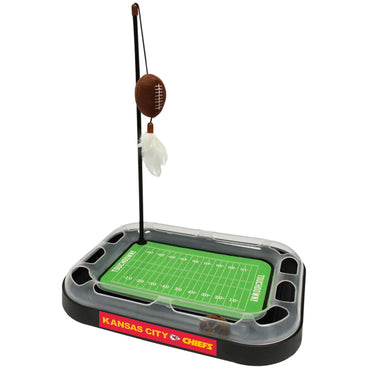 Snifii Interactive Cat Toy Set – NFL Kansas City Chiefs Plush Football with Catnip, Feather Toy & Jingle Bell Interactive Ball (5-in-1)  Description:
