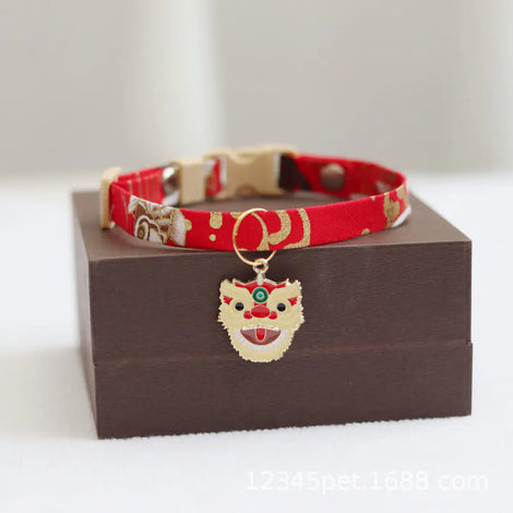 Snifii Festive Pet Collar with Pendant for New Year Celebration