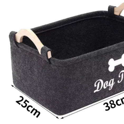 Snifii Felt Pet Toy Storage Basket – Stylish & Practical Organizer