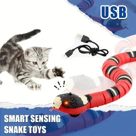 Snifii USB Charging Interactive Snake Toy for Cats - Endless Fun