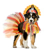 Snifii Dog Thanksgiving Costume – 3PCS Turkey Headband, Tutu Skirt & Collar Set for Dogs and Cats