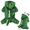 Snifii Idepet Dog Clothes Small Pet Costume Halloween Dinosaur Shark Costume Dog Clothing Puppy Outfits Funny Apparel Dressing up Party Halloween Christmas (S Green-Dinosaur Costume)