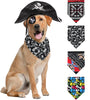 Snifii Pirate Dog Halloween Costume – 6PCS Pet Costume Set with Pirate Hat, Blindfold & Bandanas