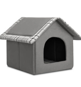 Snifii Cozy Pet Cave Bed – Warm Indoor Pet House for Cats & Small Dogs, Gray