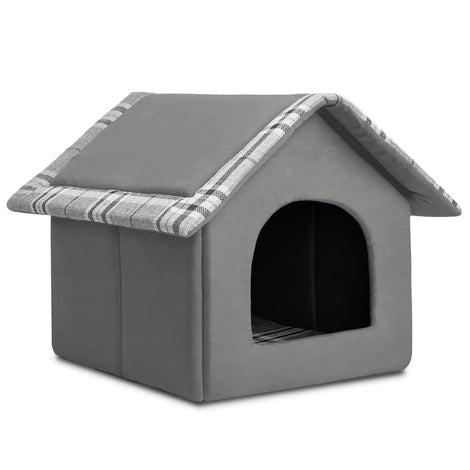Snifii Cozy Pet Cave Bed – Warm Indoor Pet House for Cats & Small Dogs, Gray