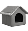 Snifii Cozy Pet Cave Bed – Warm Indoor Pet House for Cats & Small Dogs, Gray